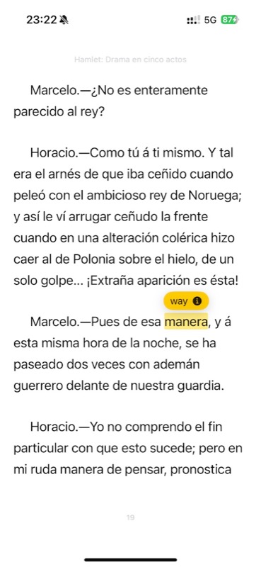 LinguaRead Reader — Tap to translate any word